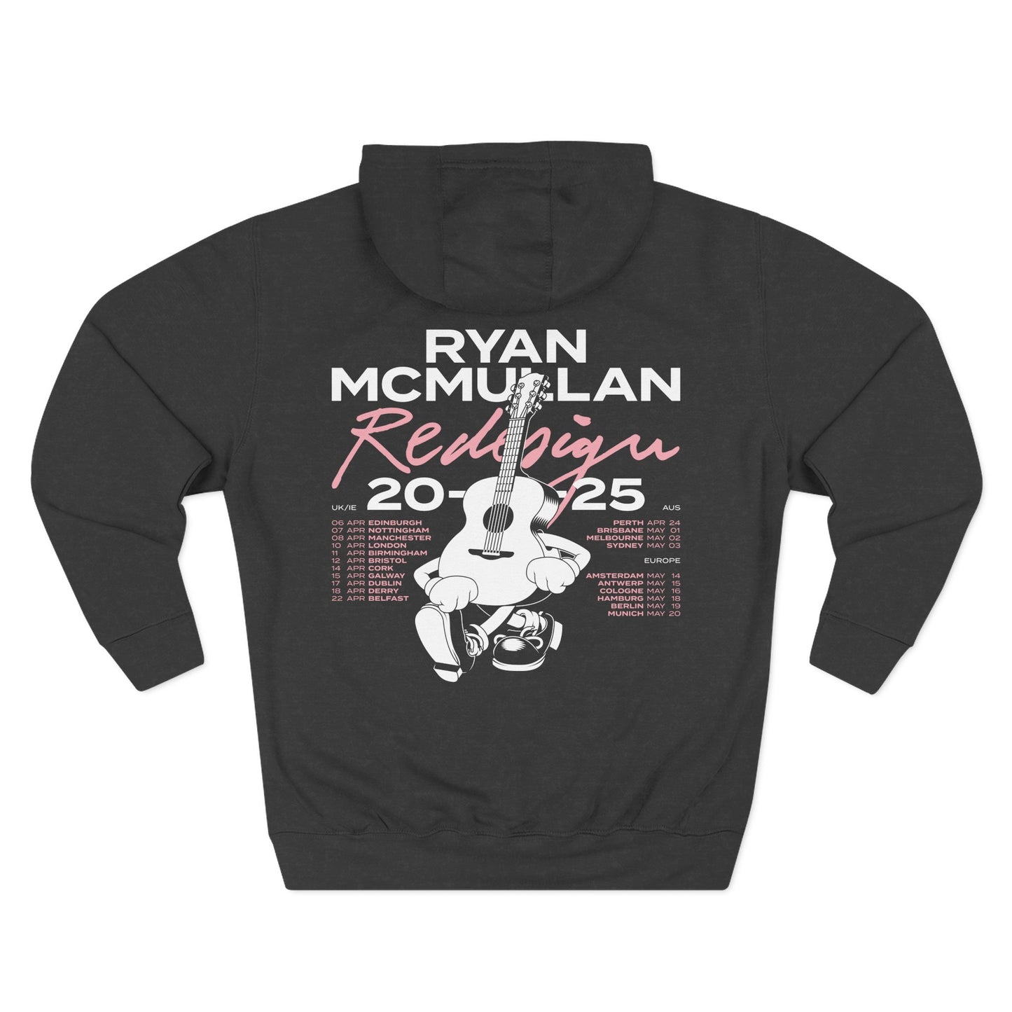 Ryan McMullan Three-Panel Fleece Hoodie - Music Inspired Design for Concert Lovers